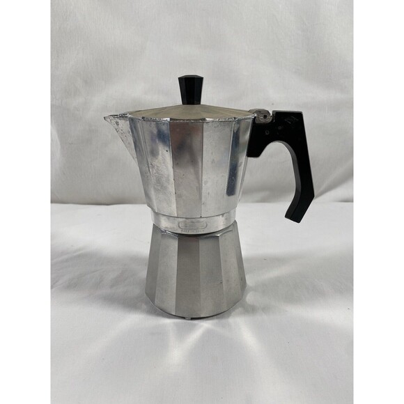 Delonghi 4-6 Cup Moka Express Stovetop Espresso Coffee Maker Pot Good Condition - Picture 1 of 11